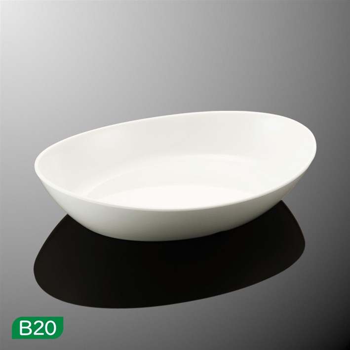 8枚　オーバルディッシュ ホワイトDC　E 126-IWD　メラミン 8枚 オーバルディッシュ ホワイトDC E 126-IWD メラミン